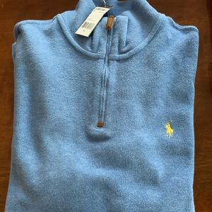 Men’s quarter zip Ralph Lauren polo sweater. NWT